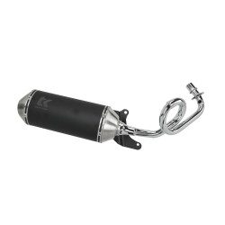 exhaust Turbokit oval euro-5 Gmax black/alu zip 4t [euro4], zip 4t [euro5]