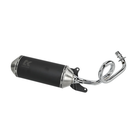 exhaust Turbokit oval euro-5 Gmax black/alu zip 4t [euro4], zip 4t [euro5]