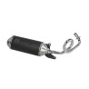 uitlaat Turbokit ovaal euro-5 G-Max chrome bocht zwart/alu zip 4t [euro4], zip 4t [euro5]