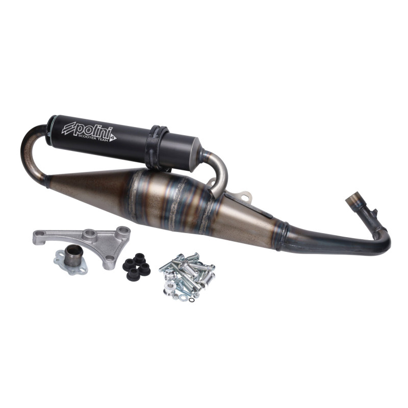 exhaust Polini team 4 w/o paint/black sco piaggio 2t 200.0407