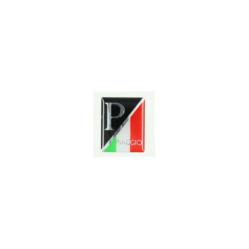 emblem logo front cover black/italy 3d lx, piaggio, Primavera, sprint