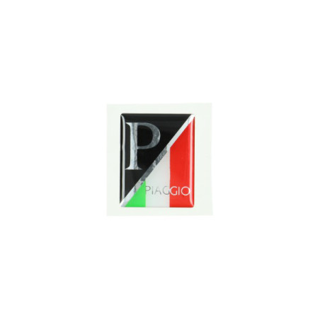 emblem logo front cover black/italy 3d lx, piaggio, Primavera, sprint