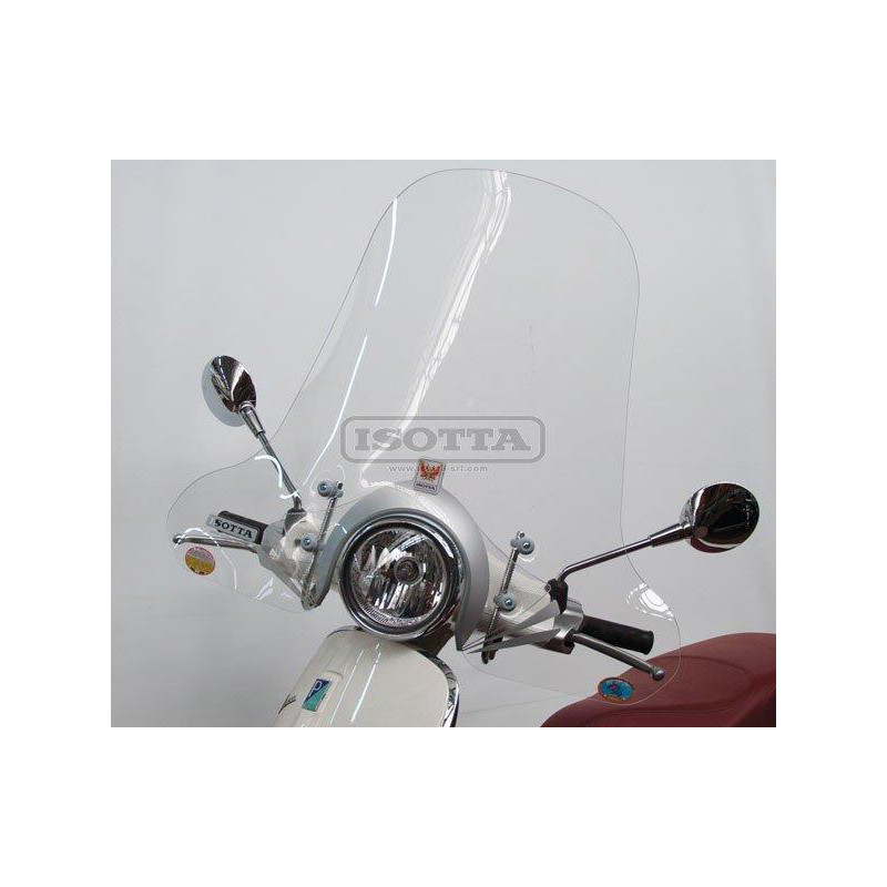 windshield Isotta with mounting set high bright vespa clear Primavera op op