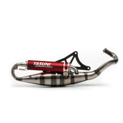 uitlaat yasuni yasuni-R rood gilera runner 50, sco piaggio 2t tub420r