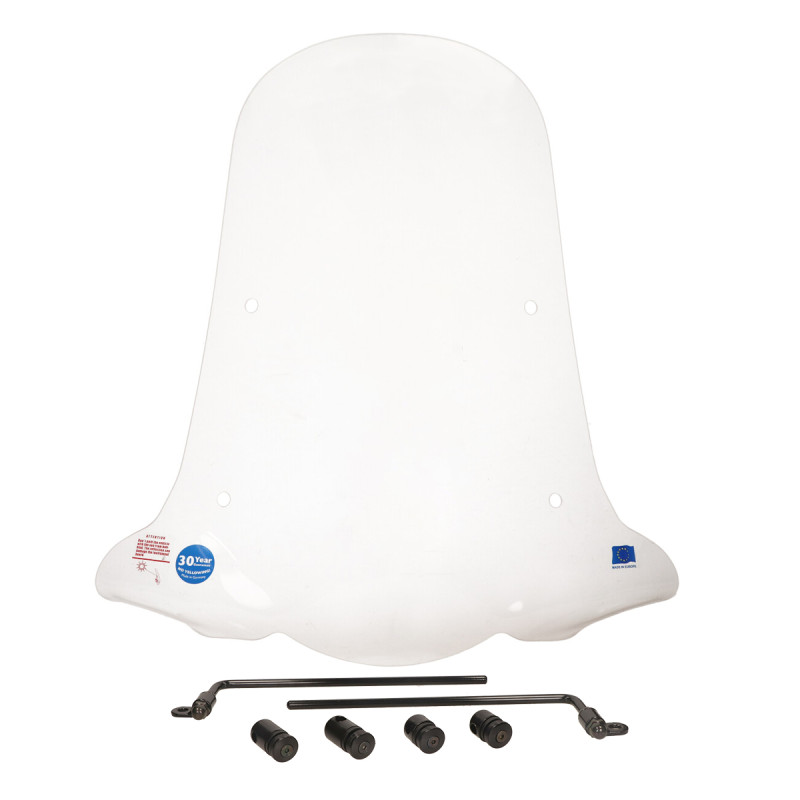 windshield Regia with mounting set high (made in EU) clear piaggio1 (one)