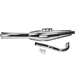 exhaust Jamarcol + bend cross (expansion) chrome puch maxi
