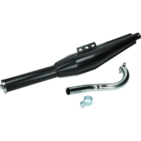 exhaust Jamarcol with bend cross (expansion) 28mm black puch maxi