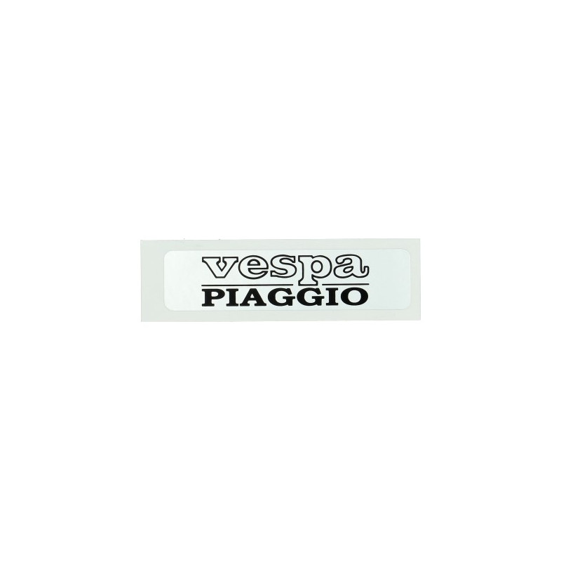 embleem tanklogo zilver/zwart bromfiets vespa