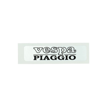 emblem tank logo silver/black moped vespa