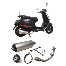 uitlaat Power1 euro-4 EVO-1 aluminium primavera, sprint, zip 4t