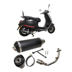 uitlaat Power1 euro-5 EVO-1 zwart primavera, sprint, zip 4t