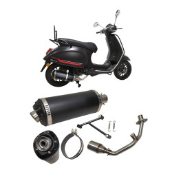 exhaust Power1 euro-4 EVO-1 black Primavera, sprint, zip 4t