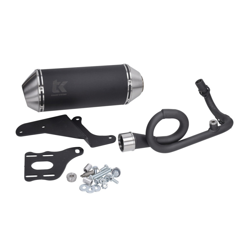 exhaust Turbokit 4t 2v euro-2 black alu Primavera, sprint m4t150-n