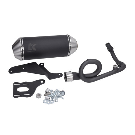 exhaust Turbokit 4t 2v euro-2 black alu Primavera, sprint m4t150-n