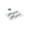 emblem set 3d black/clear 3-parts zip 2t , zip 4t, zip2000