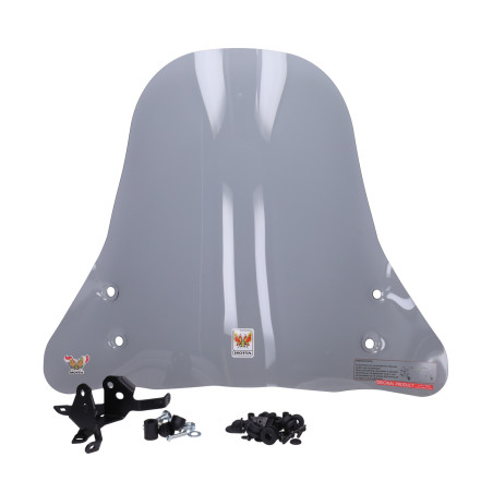 windshield Isotta with mounting set high smoke Piaggio1+ (one) op op