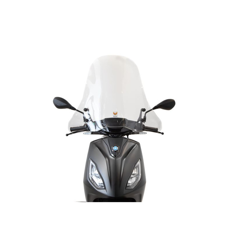 windscherm isotta met bevestigingsset hoog helder Piaggio1+ (one)