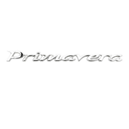 embleem woord [primavera] achterscherm 15cm chroom elettrica, primavera 50/125/150/180 1b000942