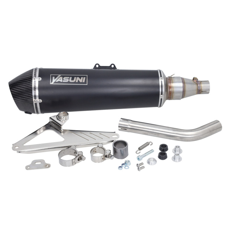 exhaust Yasuni E-approval vespa black/carbon gts 300 (euro4), gts super 300cc tub454