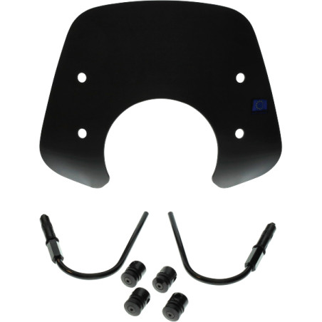 windscherm Regia met bevestigingsset laag euro-5 (made in EU) mat zwart gts 125cc, gts 250cc, gts 300 HPE