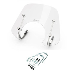 windscherm Piaggio origineel met bevestigingsset laag euro-5 2022/2023 helder gts 300 1b010107