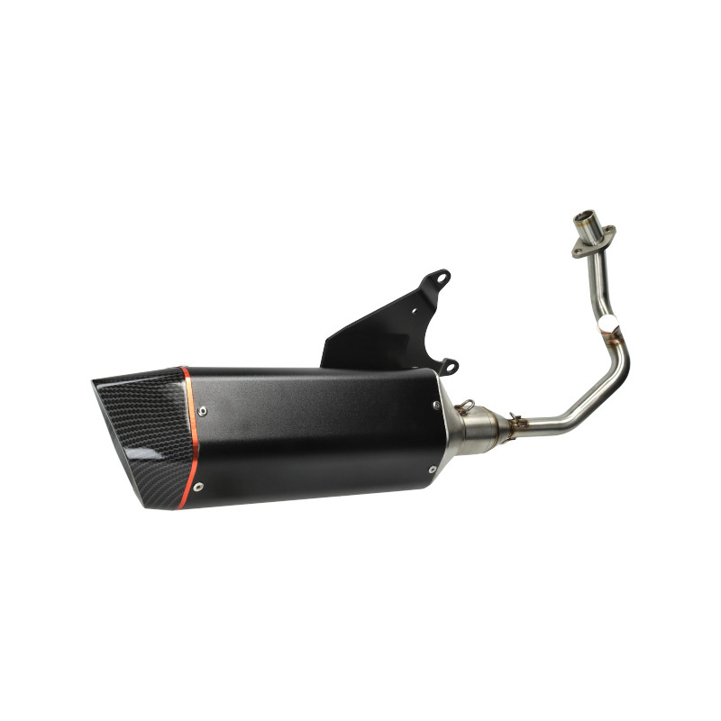 exhaust Bullet euro-4 black/carbon zip 4t 3v
