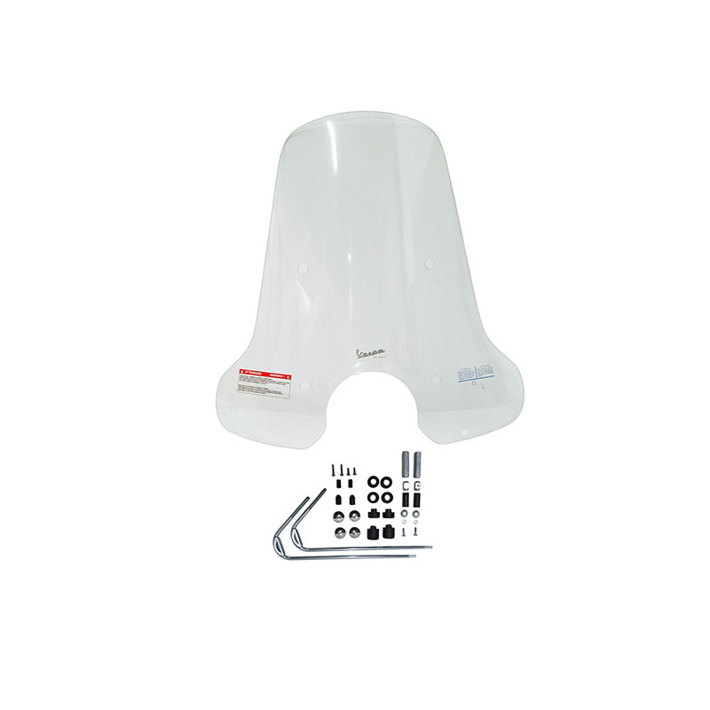 windshield Piaggio original with mounting set high 2023 clear gts 125cc, gts 250cc, gts 300 1b006338