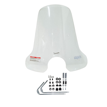 windscherm Piaggio origineel met bevestigingsset hoog 2019-2022 helder gts 125cc, gts 250cc, gts 300 1b006338