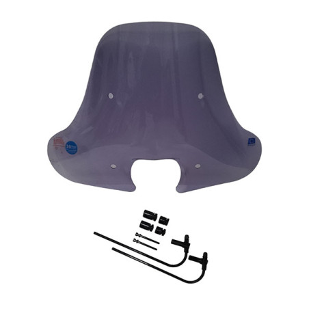 windshield Regia (made in EU) medium-high smoke piaggio, zip
