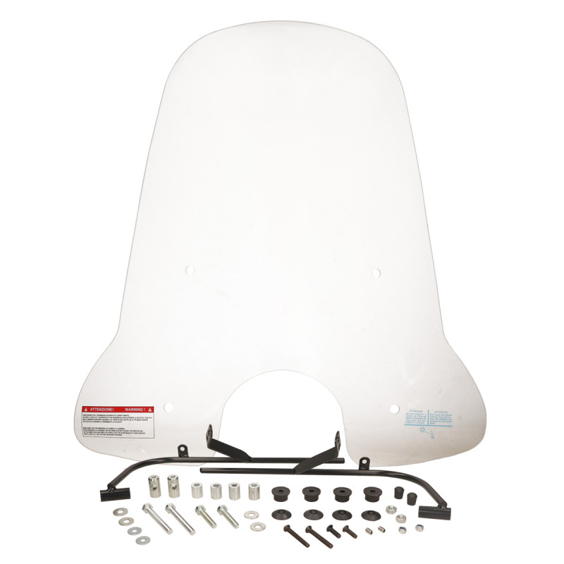 windscherm DMP met bevestigingsset hoog sym 73cm helder fiddle, fiddle 2