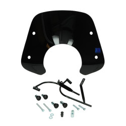 windshield Regia with mounting set low (made in EU) black gloss fiddle 2