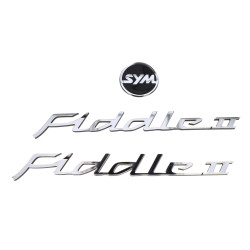 emblem set sym chrome 3-parts fiddle 2