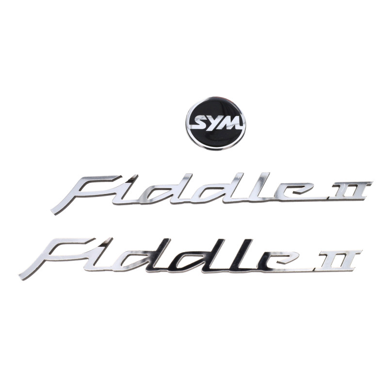 embleemset sym chroom 3-delig fiddle 2
