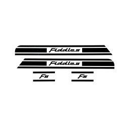 sticker set Sym original rear black fiddle 2 stickerset-f2-black