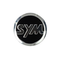 emblem Sym original logo front cover 40mm sco sym 4t 87554-aza-000