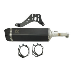 uitlaat Turbokit rvs zwart/carbon sym maxsym 600i m4t162-h7k