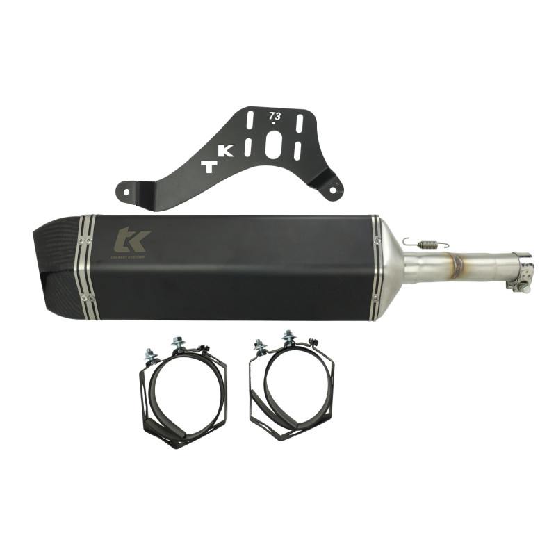 uitlaat Turbokit rvs zwart/carbon sym maxsym 600i m4t162-h7k