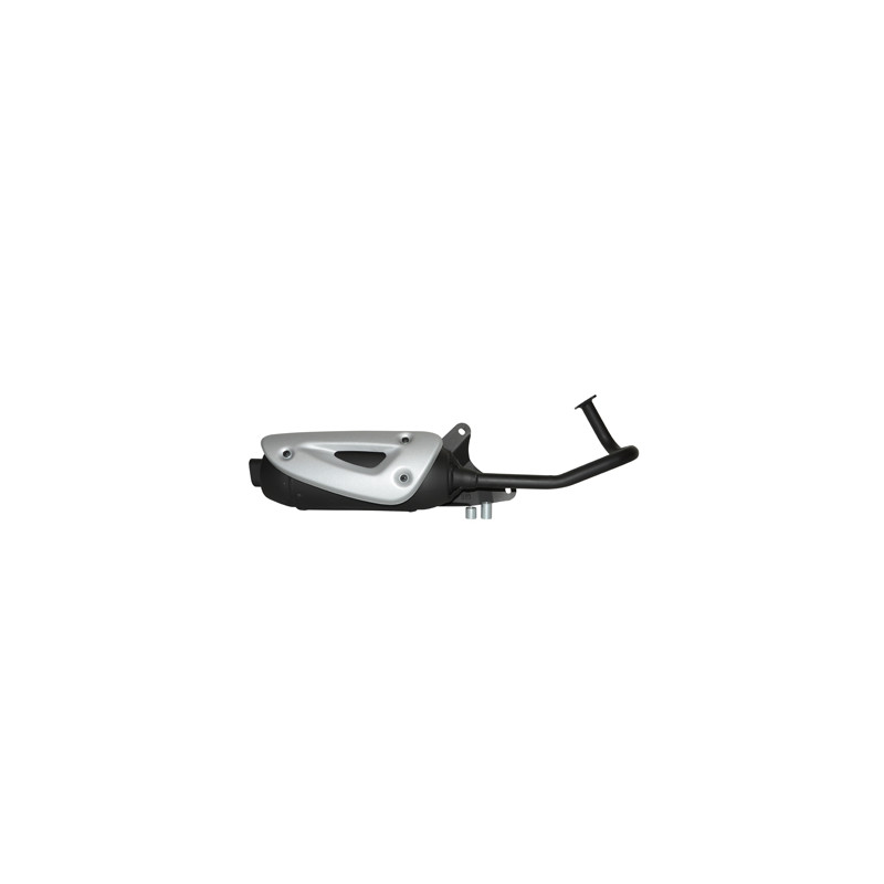 uitlaat tecno standaard model straight (made in EU) 12 inch zwart sco china 4t, sco gy6