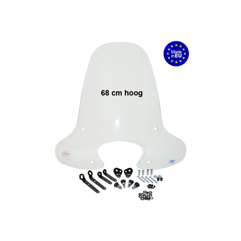 windscherm Regia met bevestigingsset hoog (made in EU) new classic bellagio/iva-firenzo/razzo-vinice/berini-classic/gt- 68cm hel