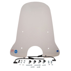 windscherm Regia met bevestigingsset hoog (made in EU) iva ibiza/razzo lucca 72cm helder