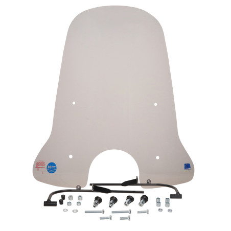 windscherm Regia met bevestigingsset hoog (made in EU) iva ibiza/razzo lucca 72cm helder