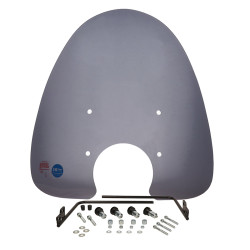 windshield Regia with mounting set high (made in EU) 67cm smoke Cello/Allo, china retro/torino