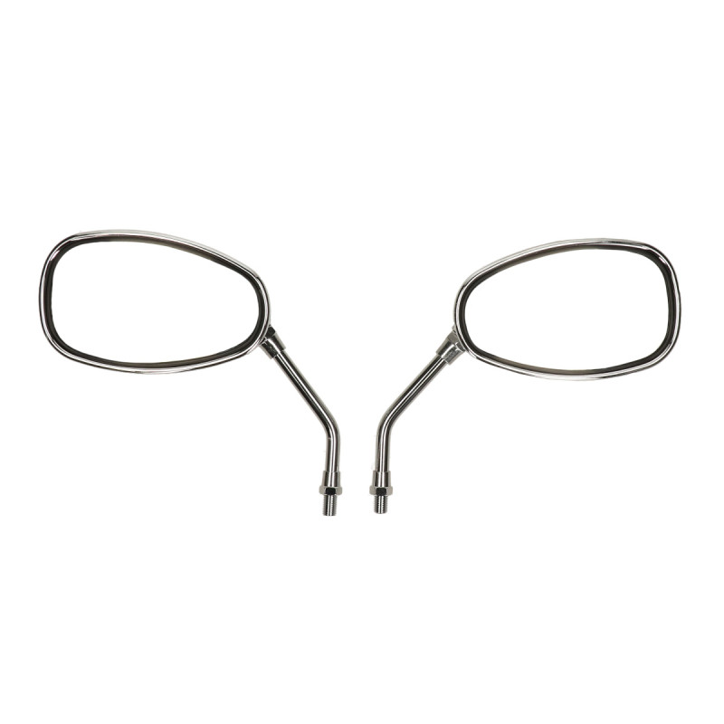 mirror set oval e-approval E-mark 10mm chrome agm Retro, china retro/torino, grande retro