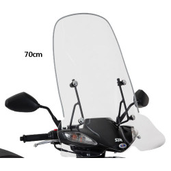 windshield Sym original with mounting set high 70cm clear jet4-4t, symphony sr sy530-ata-00l