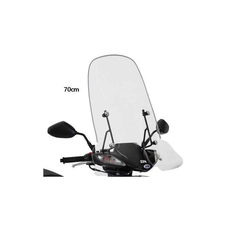 windscherm Sym origineel met bevestigingsset hoog 70cm helder jet4-4t, symphony sr sy530-ata-00l