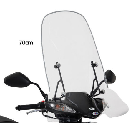 windscherm Sym origineel met bevestigingsset hoog 70cm helder jet4-4t, symphony sr sy530-ata-00l