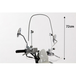 windscherm Sym origineel met bevestigingsset hoog 72cm helder mio sy530-a7a-bll