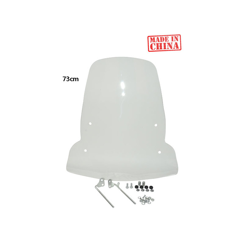 windshield DMP with mounting set high (made in china) 73cm clear mio