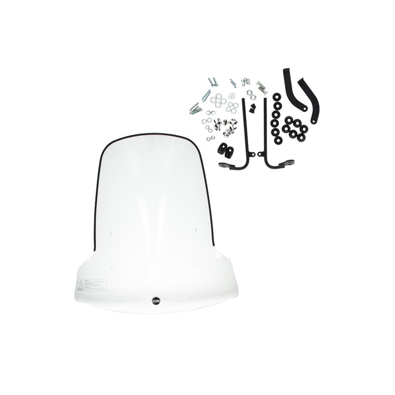 windshield Sym original with mounting set high 70.5cm clear mio 50i sy530-fsa-00l