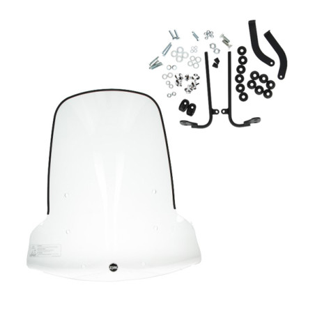 windshield Sym original with mounting set high 70.5cm clear mio 50i sy530-fsa-00l